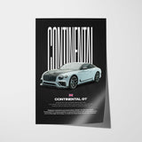 Continental GT Car Poster