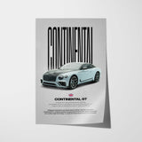 Continental GT Car Poster