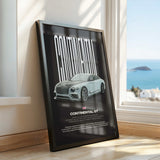 Continental GT Car Poster