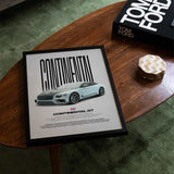 Continental GT Car Poster