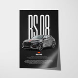 RS Q8 Car Poster