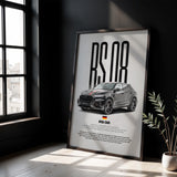 RS Q8 Car Poster