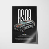 RS Q8 Car Poster