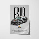RS Q8 Car Poster