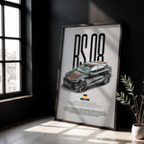 RS Q8 Car Poster