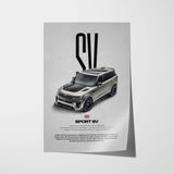 Sport SV Car Poster