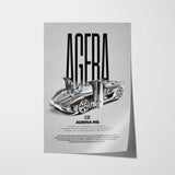 Agera RS Car Poster
