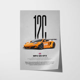 MP4-12C GT3 Car Poster