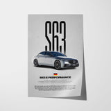 S63 E Performance Car Poster