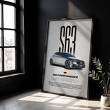 S63 E Performance Car Poster