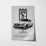 AMG C63S Car Poster