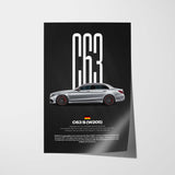 AMG C63S Car Poster