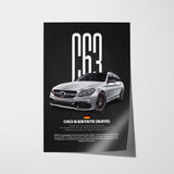 C63 S Estate 419 Car Poster