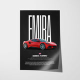 Emira Turbo Car Poster