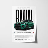 BMW X5M F95 LCI Competition Poster