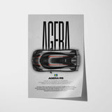 Agera RS Car Poster