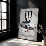 911 GT3 991.2 Car Poster