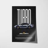 911 Turbo S 992 Car Poster