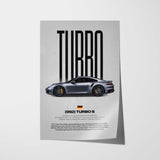 911 Turbo S 992 Car Poster