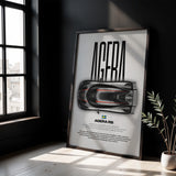 Agera RS Car Poster