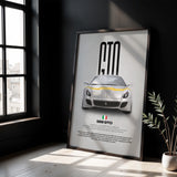 599 GTO Car Poster
