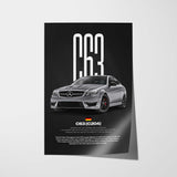 C63 AMG C204 Car Poster