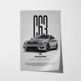 C63 AMG C204 Car Poster