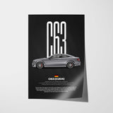 C63 AMG C204 Car Poster