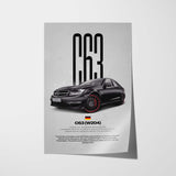 C63 AMG Performance Car Poster