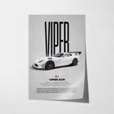 Viper ACR Car Poster