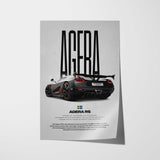Agera RS Car Poster