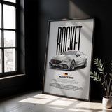 Rocket 900 Car Poster
