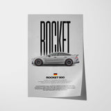 Rocket 900 Car Poster