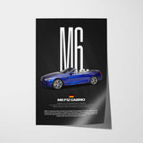 M6 Cabrio Car Poster