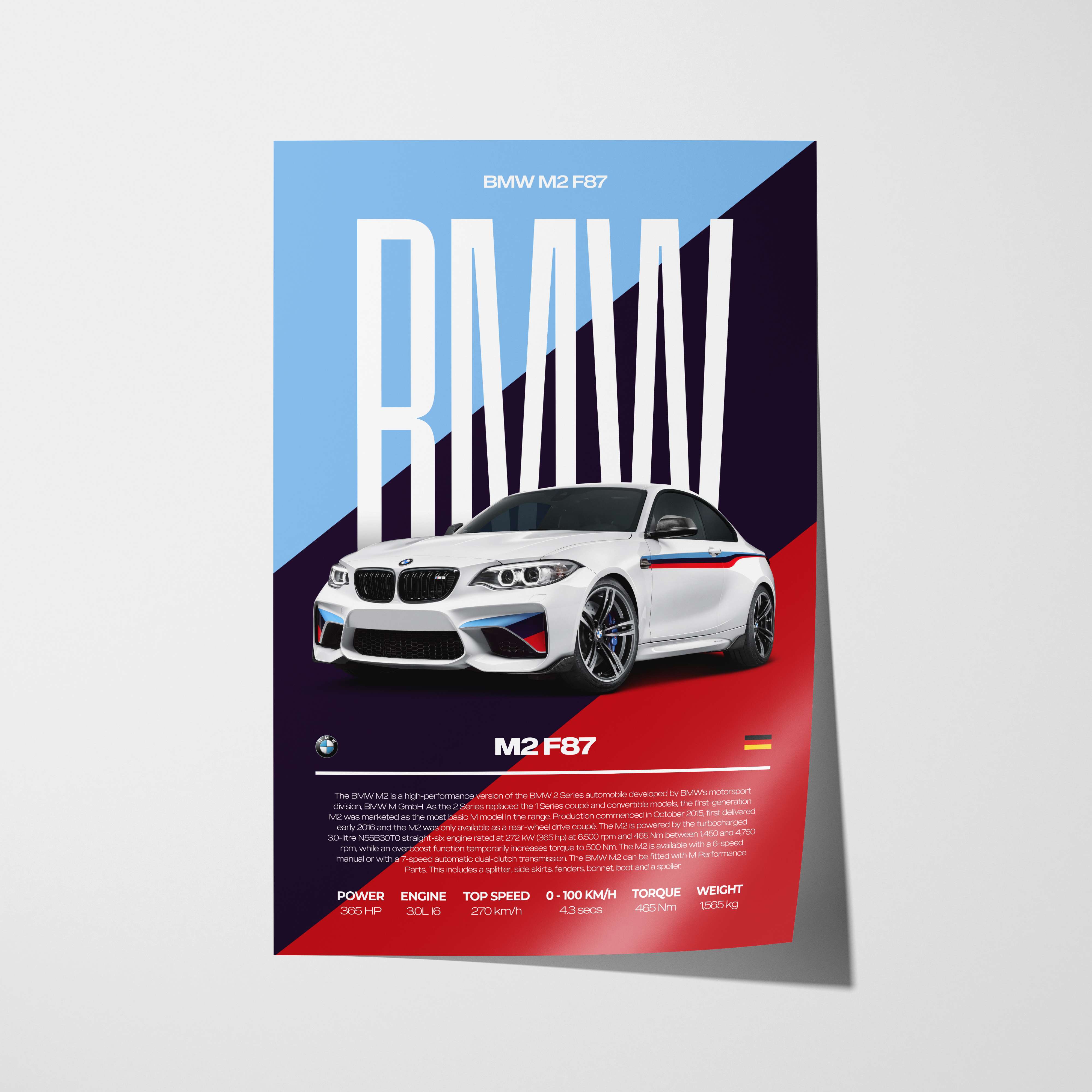 BMW M2 F87 Poster