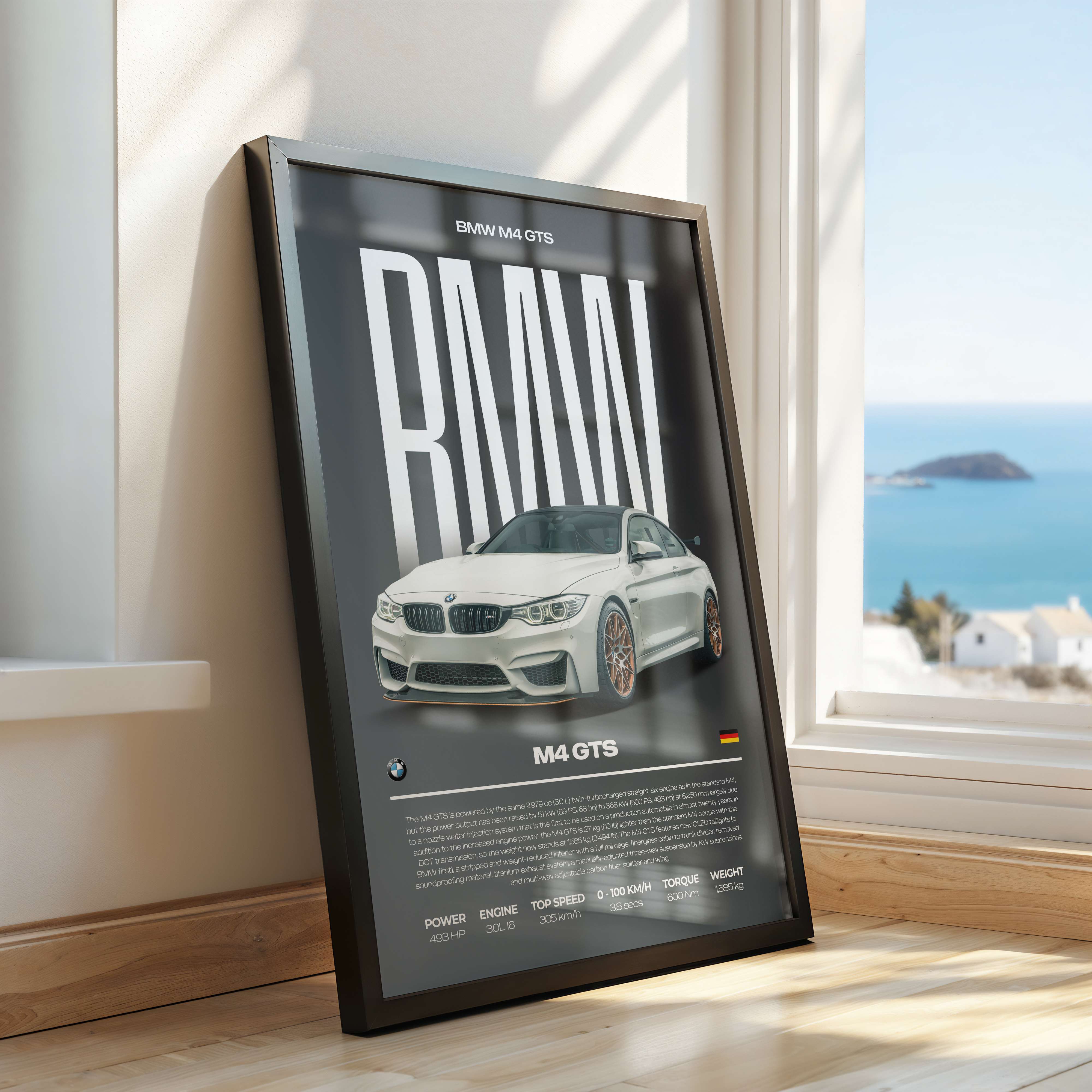 BMW M4 GTS Poster