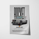 900 ROCKET Car Poster