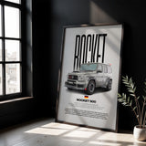 900 ROCKET Car Poster