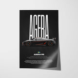 Agera RS Car Poster