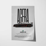 Agera RS Car Poster