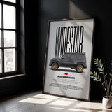800 Widestar Car Poster