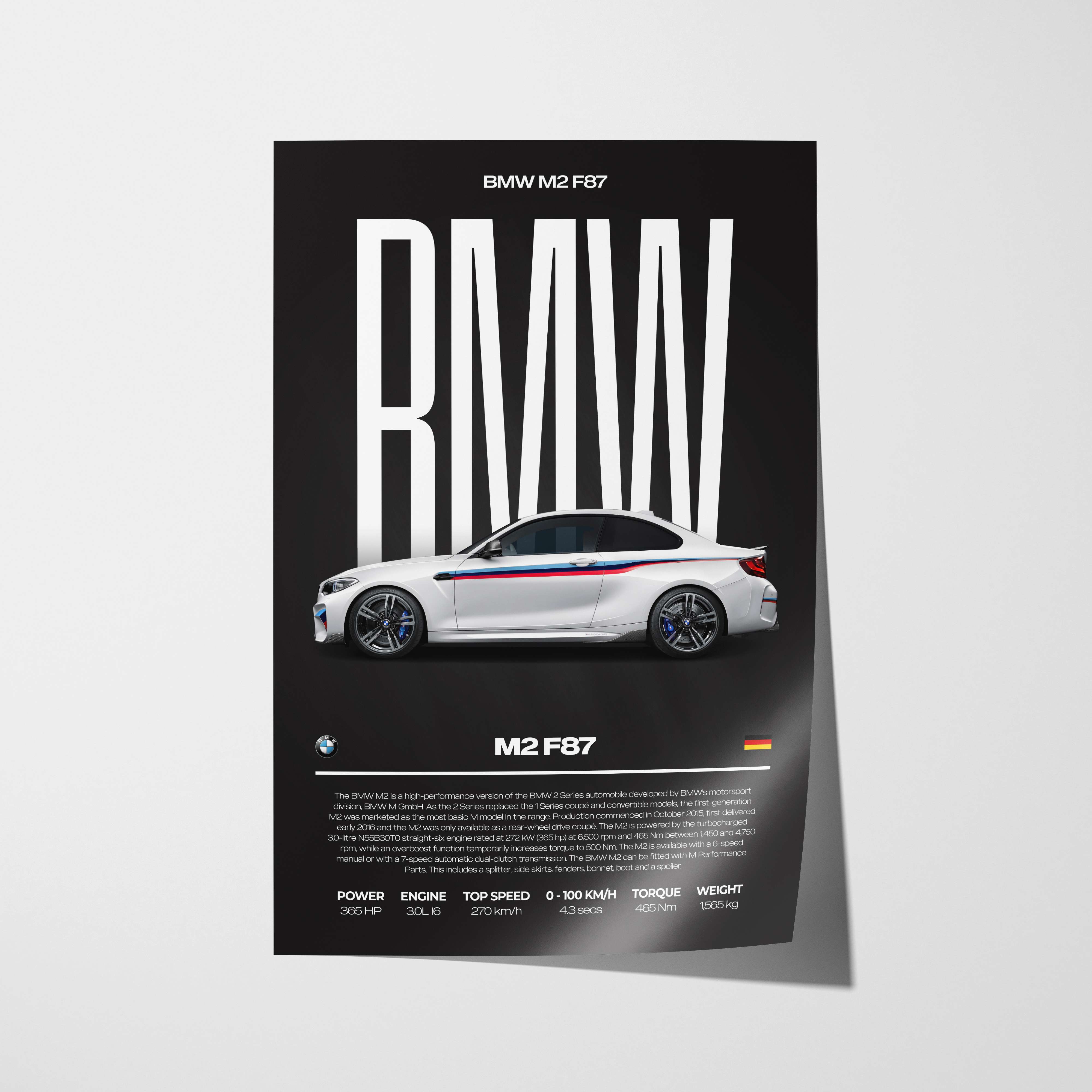 BMW M2 F87 Poster