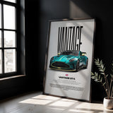 Vantage GT4 Car Poster