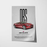 DBS Volante Car Poster