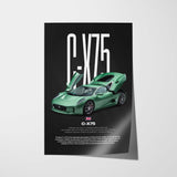 C-X75 Car Poster