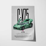 C-X75 Car Poster