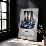 Venom F5 Car Poster