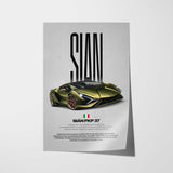 Sián FKP 37 Car Poster