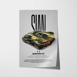 Sián FKP 37 Car Poster