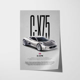 C-X75 Car Poster